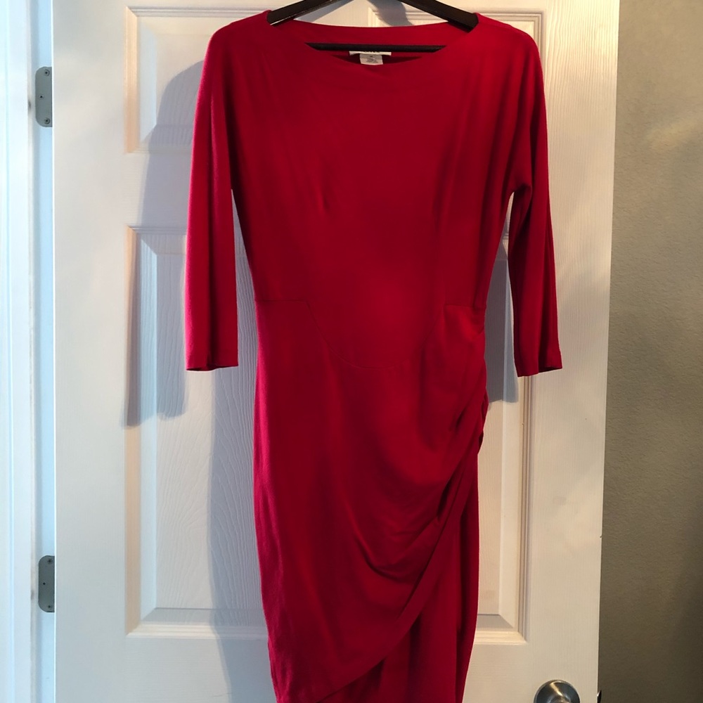 Carven knit dress.  Red hot!